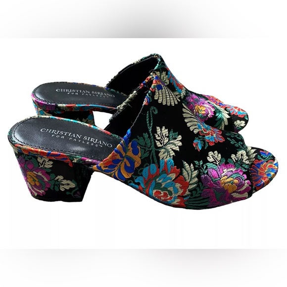 Christian Siriano Slip On Shoes Pumps Sz 9.5 EU 40 Multicolor
Floral Open Toe - Picture 1 of 7
